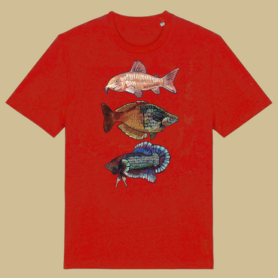 T-shirt: fish red - Thumbnail 2