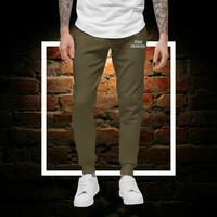 PME Fashion basic white letters Unisex fleece sweatpants - Thumbnail 4