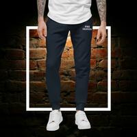 PME Fashion basic white letters Unisex fleece sweatpants - Thumbnail 5