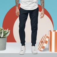 PME Fashion basic black letters Unisex fleece sweatpants - Thumbnail 5