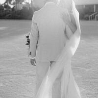 Sexy Wedding Dress,  Deep V-neck Backless Wedding Dress Bridal Gown - Thumbnail 1