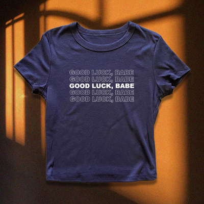 Free shipping-good luck babe tee - Thumbnail 2