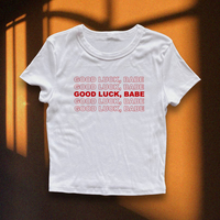 Free Shipping-GOOD LUCK BABE TEE - Thumbnail 2