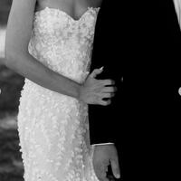 Luxury Floral Wedding Dress, Appliques Tulle Wedding Dress Bridal Gown - Thumbnail 2