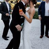 Luxury Floral Wedding Dress, Appliques Tulle Wedding Dress Bridal Gown - Thumbnail 3