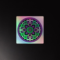 Ficto Romantic Holographic Mandala stickers