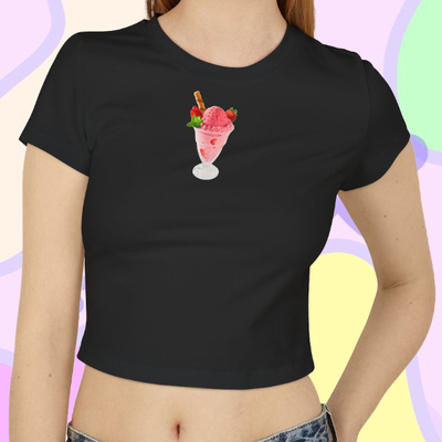 My strawberry sandae baby tee