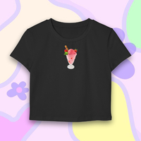 MY STRAWBERRY SANDAE BABY TEE - Thumbnail 1