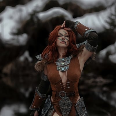 Aela winter b - a4 print