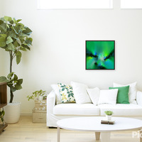 Emerald Dreamscape Abstract Art Print - Thumbnail 1