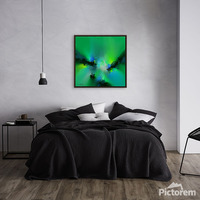 Emerald Dreamscape Abstract Art Print - Thumbnail 2