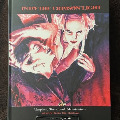 Hardback into the crimson light (my art book)
