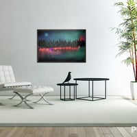 The Wicked City Digital Cityscape Art Print - Thumbnail 1