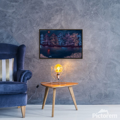 Midnight forest art print