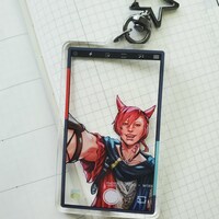 FFXIV G'raha Selfie 3" Acrylic Charm [LIMITED STOCK!] - Thumbnail 1