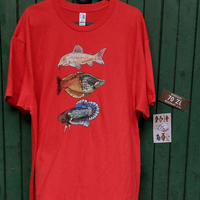 T-shirt: Fish RED - Thumbnail 2