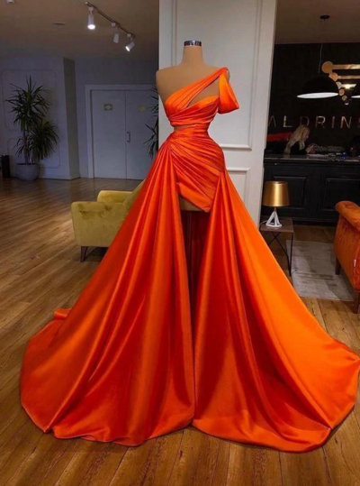 Sexy Elegant Orange Stain Occasion Prom Dress