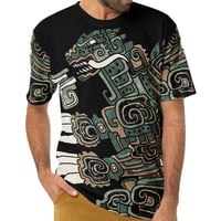 AOGojirAzteca All Over Men's Crew T-Shirt - Thumbnail 2