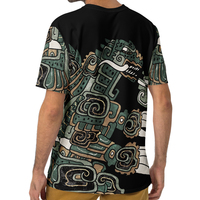 AOGojirAzteca All Over Men's Crew T-Shirt - Thumbnail 3