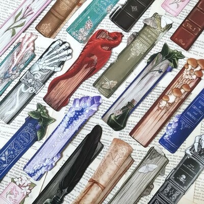 Old Book Spine Bookmarks
