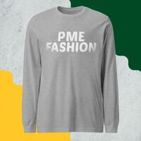 PME Fashion basic white letters Unisex Long Sleeve Tee - Thumbnail 1