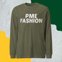 PME Fashion basic white letters Unisex Long Sleeve Tee - Thumbnail 4