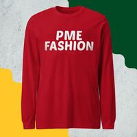 PME Fashion basic white letters Unisex Long Sleeve Tee - Thumbnail 6