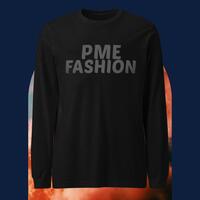 PME Fashion basic black letters Unisex Long Sleeve Tee - Thumbnail 2