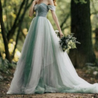 Forest Wedding Dresses Bridal Gown Tulle - Thumbnail 1