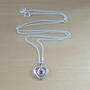 925 Ruby (Lab Created) Heart Pendant & 18" Silver Chain/Ruby Jewelry/Ruby Jewellery/Ruby Jewelery/Silver Ruby Necklace/July Birthstone  Ask a question-1