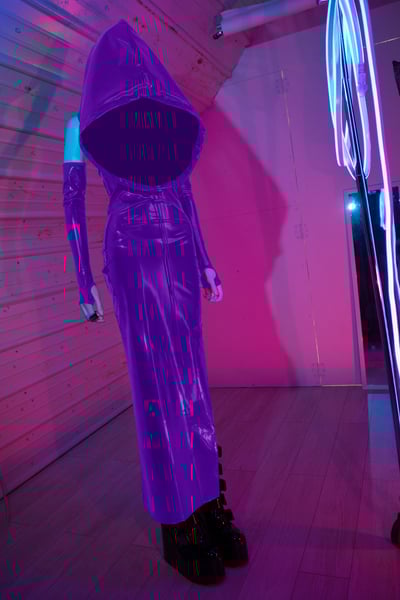 Ooak defense mechanism dress - purple