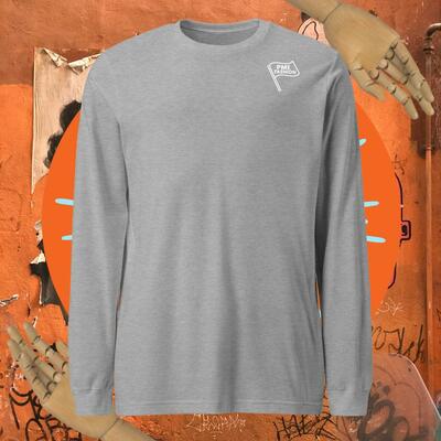 PME Fashion white flag Unisex Long Sleeve Tee
