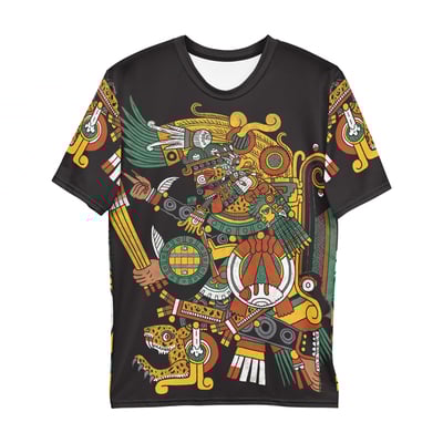Tezcatlipoca all over men's crew t-shirt