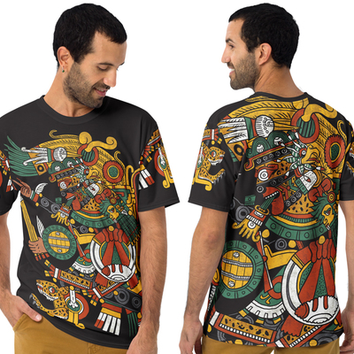 Tezcatlipoca all over men's crew t-shirt