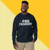 PME Fashion basic white letters Unisex Premium Sweatshirt - Thumbnail 4