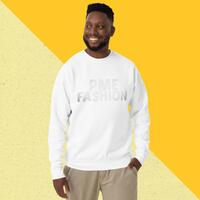 PME Fashion basic white letters Unisex Premium Sweatshirt - Thumbnail 6