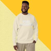 PME Fashion basic white letters Unisex Premium Sweatshirt - Thumbnail 7