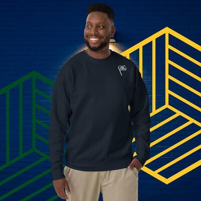 PME Fashion white flag Unisex Premium Sweatshirt 