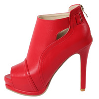 Women's pointed toe stiletto side zipper boots 2 colors - Thumbnail 5