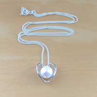 BOXED GIFT SET/Sterling Silver White Freshwater Pearl Necklace & Earrings/Pearl Earrings/Pearl Necklace/June Birthstone/Pearl Jeweller - Thumbnail 2