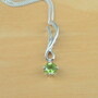 925 Peridot Pendant & 18" Silver Chain/ Peridot Jewelry/Peridot Jewellery/Peridot Necklace/August Birthstone/Peridot Jewelery/Green Peridot-4