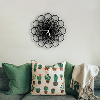Rings - unique contemporary wooden wall clock in different sizes - Thumbnail 7