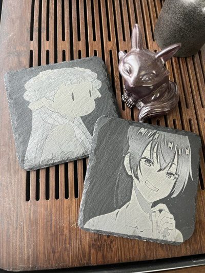 Stone Coasters - Signed/Autographed - Yuki/Lishu/Ivy