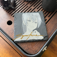 Stone Coasters - Signed/Autographed - Yuki/Lishu/Ivy - Thumbnail 1