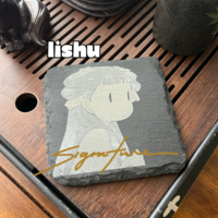 Stone Coasters - Signed/Autographed - Yuki/Lishu/Ivy - Thumbnail 2