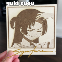 Wooden Polaroids - Signed/Autographed - Yuki/Sakura/Fine - Thumbnail 1