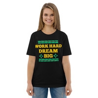 Unisex Custom Organic Cotton T-Shirt | Motivational Front & Back Print - Thumbnail 1