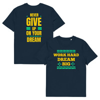 Unisex Custom Organic Cotton T-Shirt | Motivational Front & Back Print - Thumbnail 9