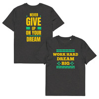 Unisex Custom Organic Cotton T-Shirt | Motivational Front & Back Print - Thumbnail 10