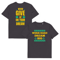 Unisex Custom Organic Cotton T-Shirt | Motivational Front & Back Print - Thumbnail 12
